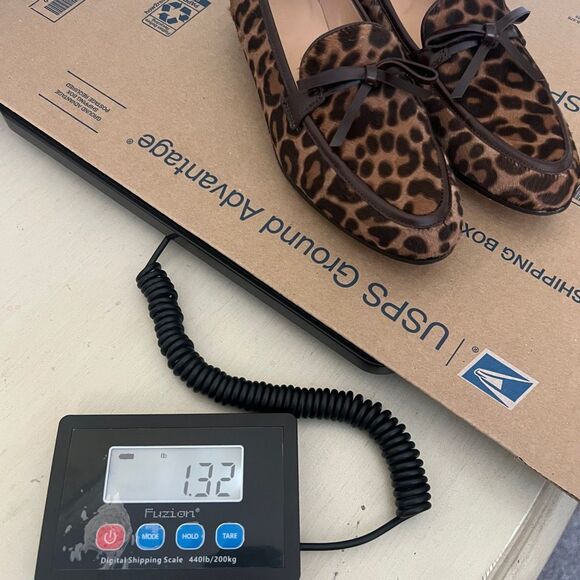 J Crew Academy Calf Hair Leather Loafers leopard - sz 5 - Picture 8 of 9